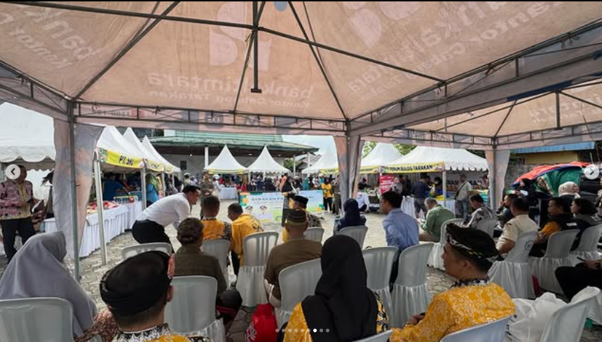 Lurah Selumit Menghadiri kegiatan Gerakan Pangan Murah