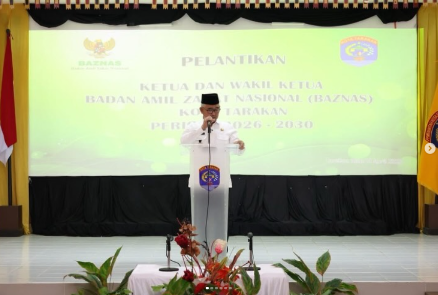  Kepala Seksi  Ketentraman Dan Ketertiban Umum (Trantibum) Kelurahan Selumit Menghadiri pelantikan Ketua Dan Wakil Ketua Badan Amil Zakat Nasional (BAZNAS) Kota Tarakan