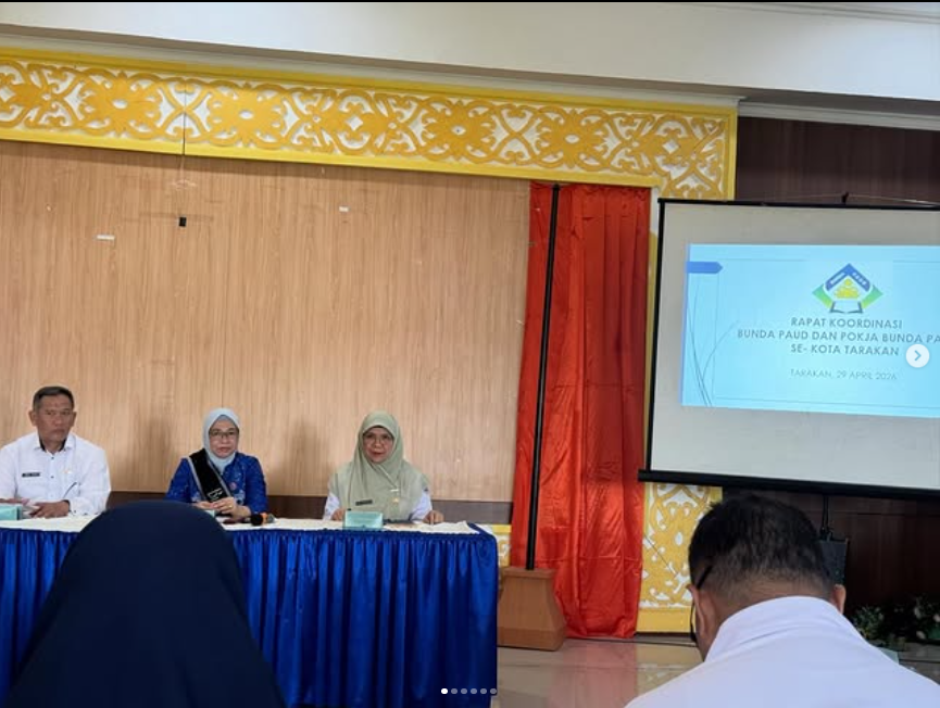 Lurah Selumit Selaku Bunda PAUD Kelurahan Selumit Menghadiri Rapat Koordinasi Bunda PAUD Dan Pokja Bunda PAUD Se-Kota Tarakan